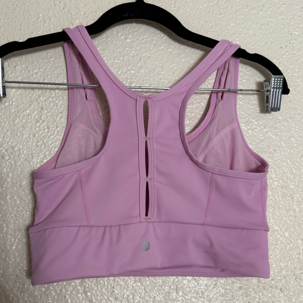 Apana-  Yoga Lifestyle cut outs Sports Bra Pink Lavender size small